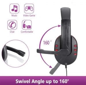 Headphones with microphone for consoles and computers