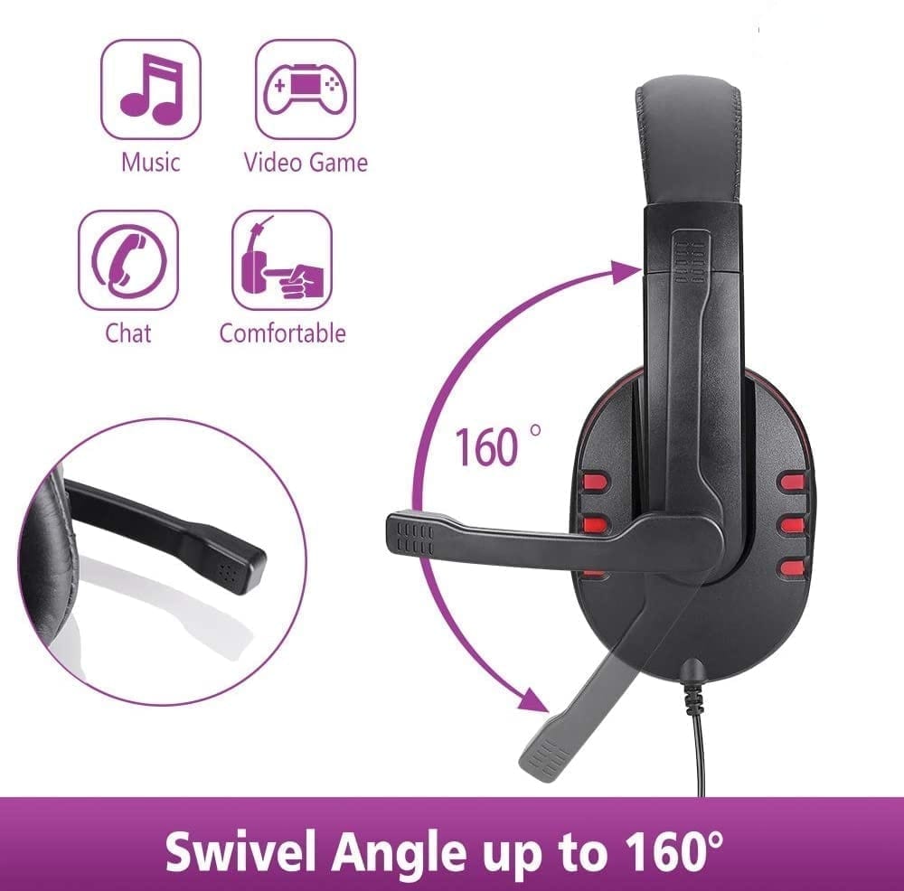 Headphones with microphone for consoles and computers