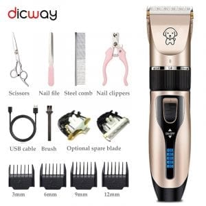 A perfect and rechargeable haircut kit for animals