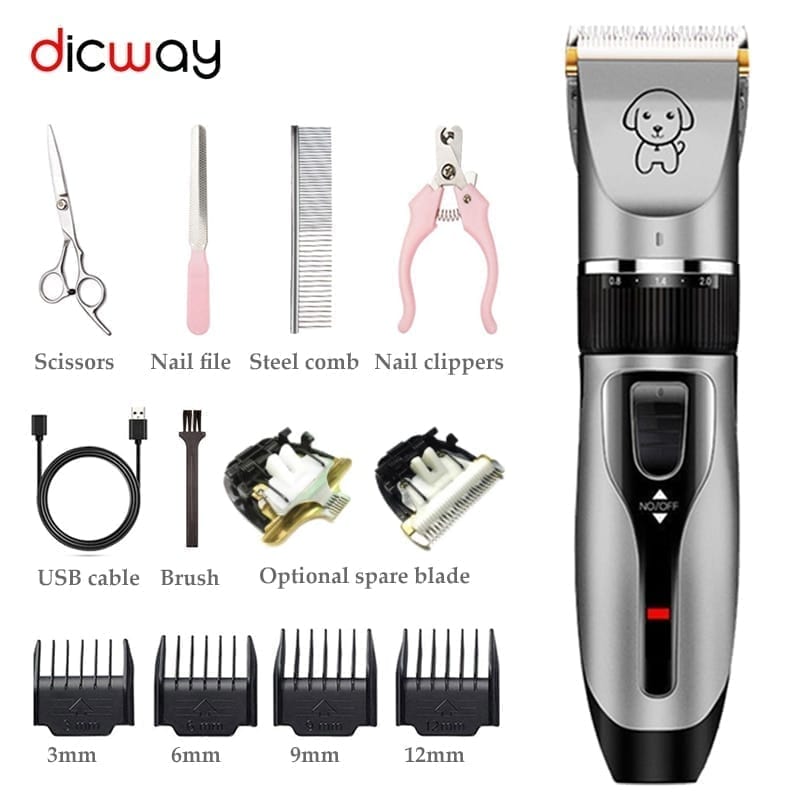 A perfect and rechargeable haircut kit for animals