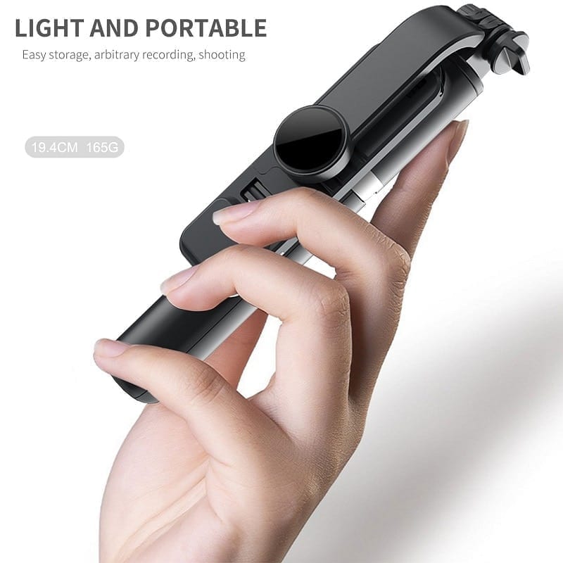 Bluetooth selfie stick with remote