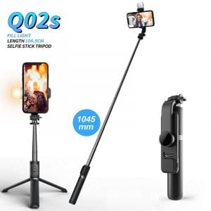 Bluetooth selfie stick with remote