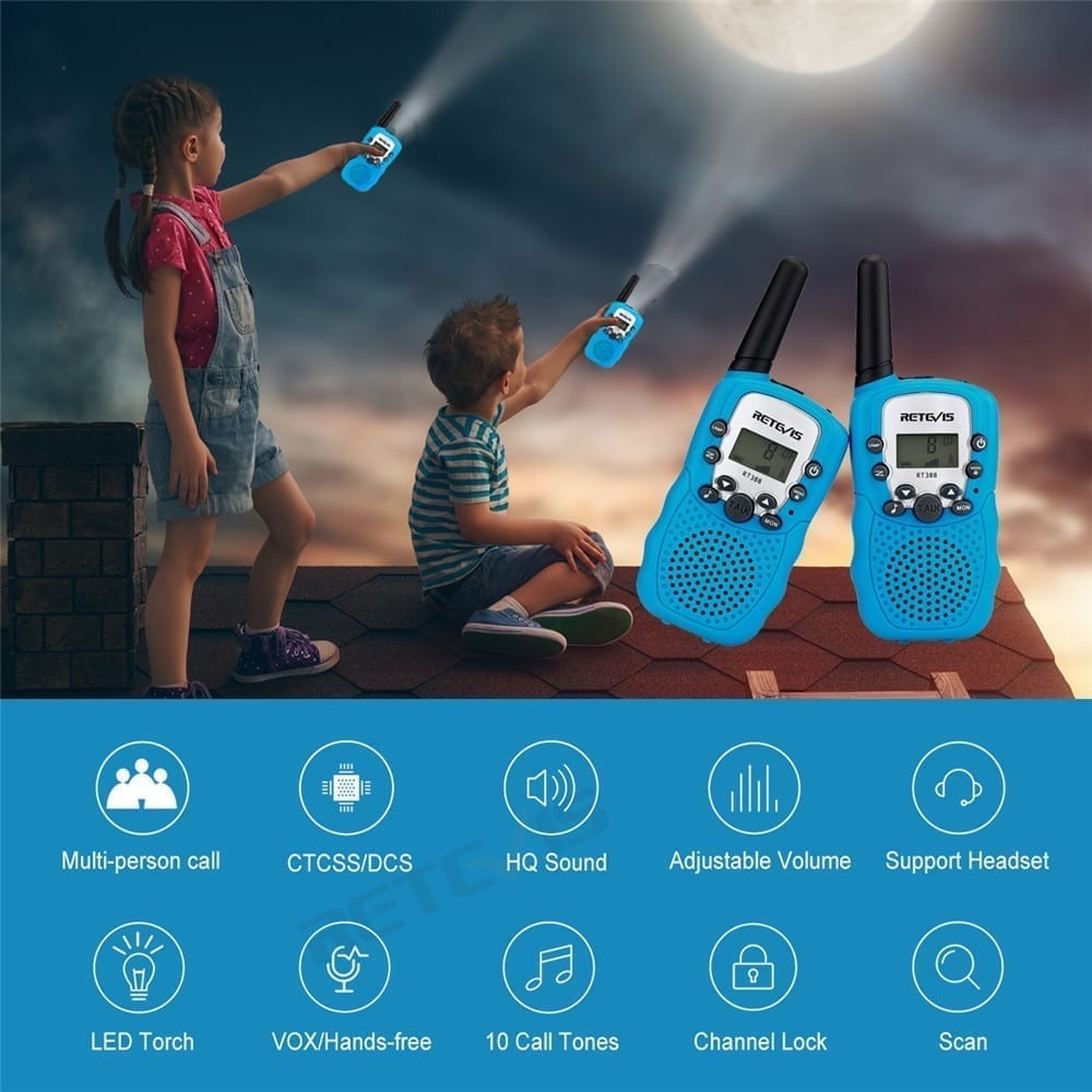 Retevis rt388 walkie talkie for children range up to 800 meters