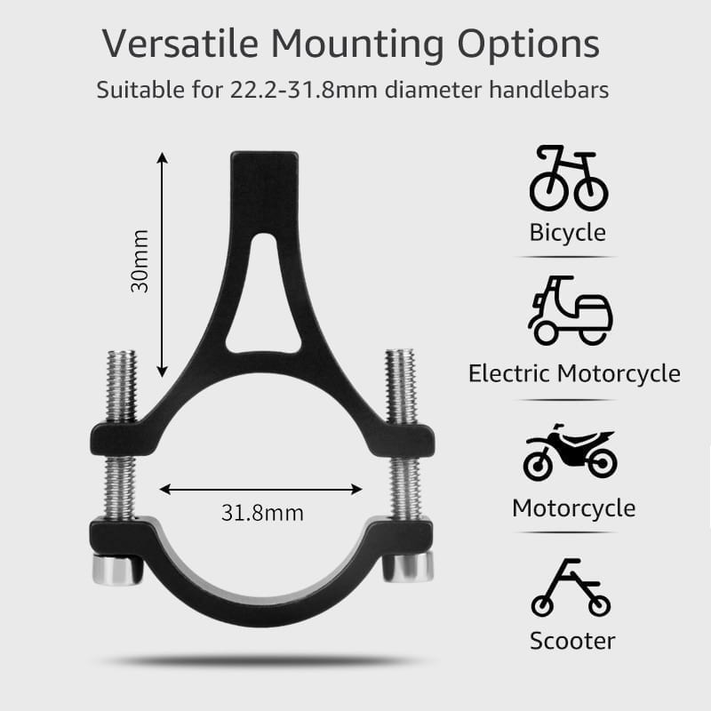 Universal phone holder for bicycles