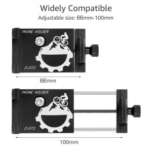 Universal phone holder for bicycles