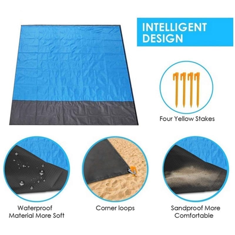 2×2.1m waterproof folding and lightweight beach mat