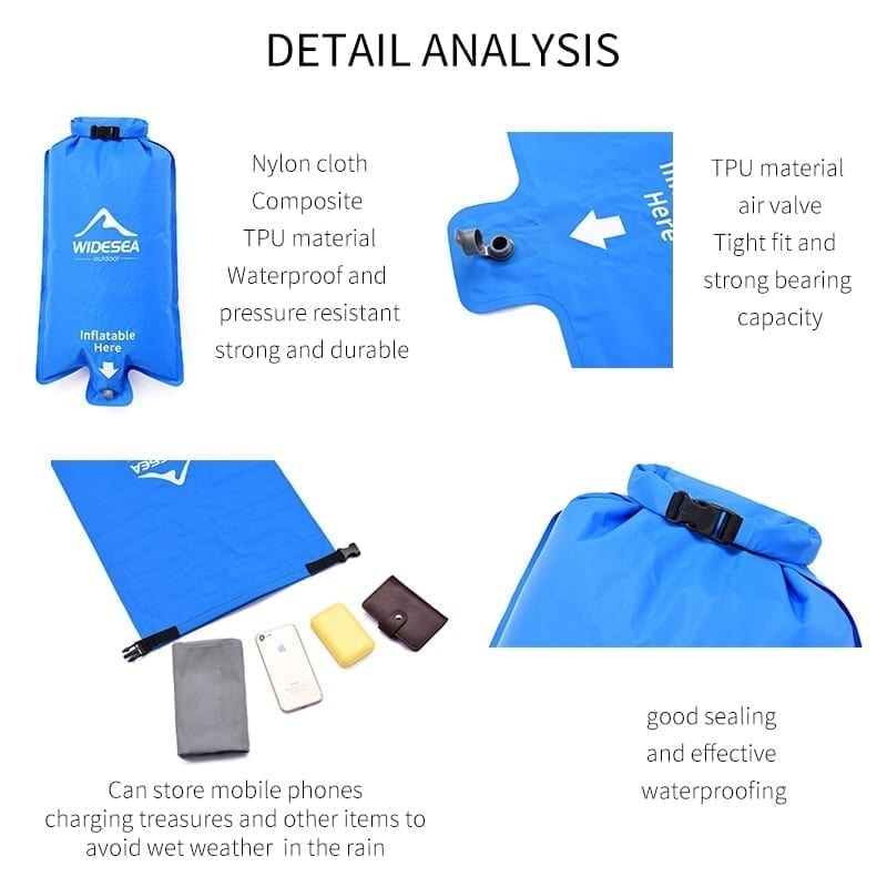 An inflatable sleeping mattress that is easy to carry and operate when needed