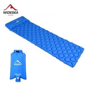 An inflatable sleeping mattress that is easy to carry and operate when needed