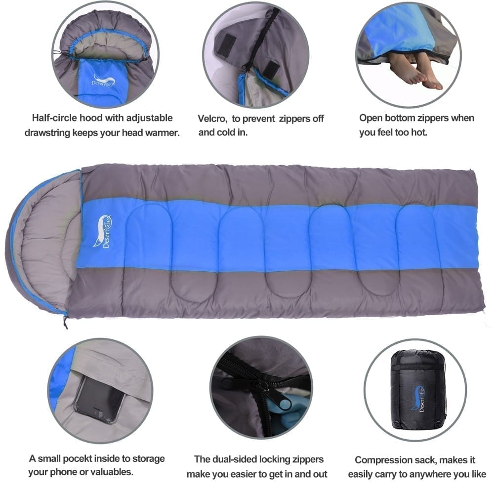 Sleeping bag 4 seasons for trips and outdoor accommodation