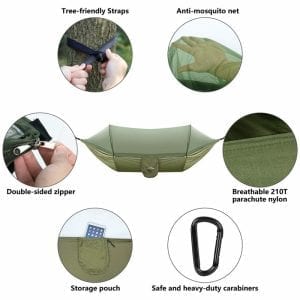 2021 Camping hammock with mosquito net