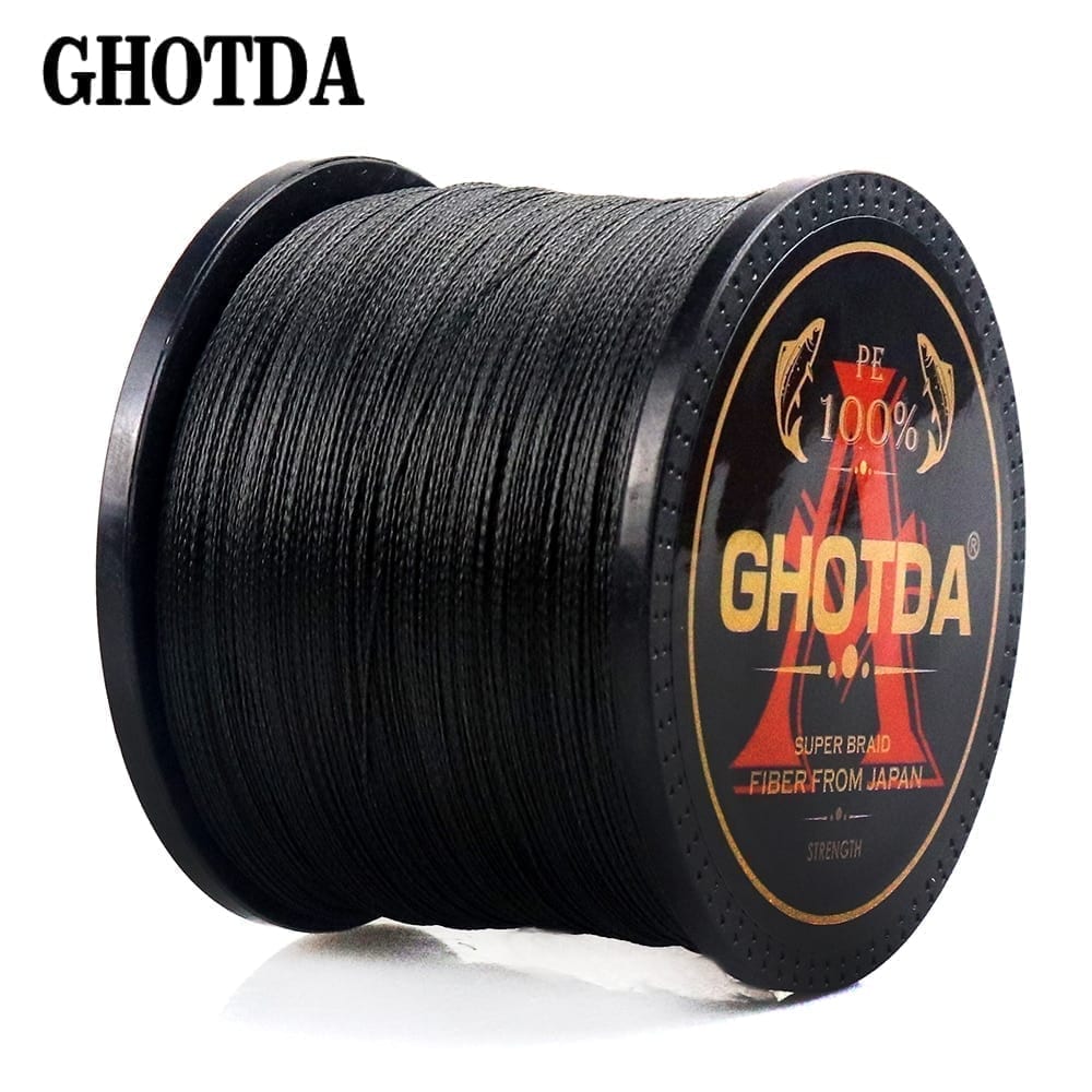 Ghotda fishing line braid 4 strands, range of lengths 10-120lb