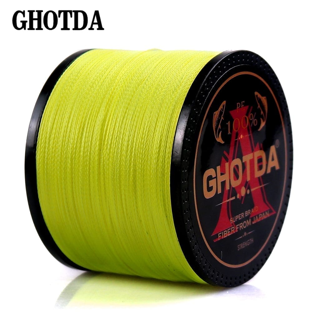 Ghotda fishing line braid 4 strands, range of lengths 10-120lb