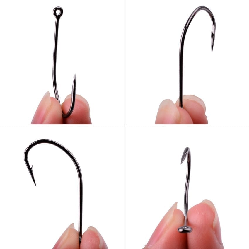 Carbon hooks with a ring in a variety of sizes, in packs of 10 or 50