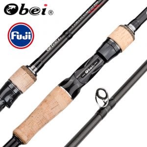 Fishing rod in various sizes with Fuji rings for shot weights from 5 grams to 120 grams