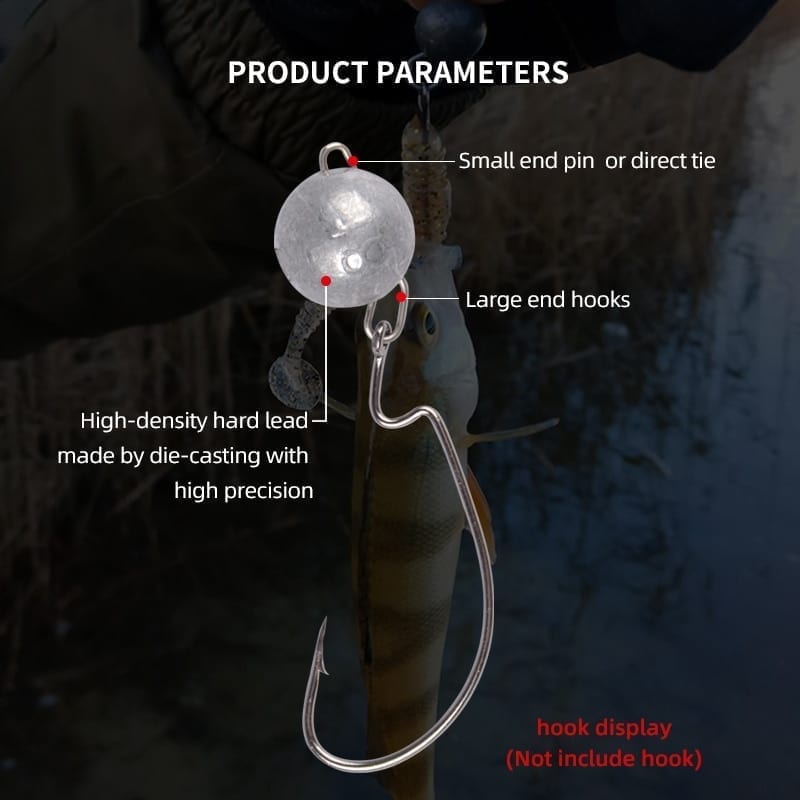 Fishing weight with rings that is also suitable for fish-shaped at different weights