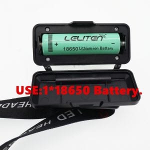 Rechargeable LED flashlight suitable for camping trips and fishing