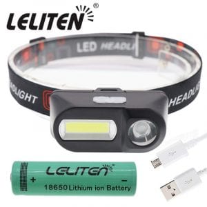 Rechargeable LED flashlight suitable for camping trips and fishing