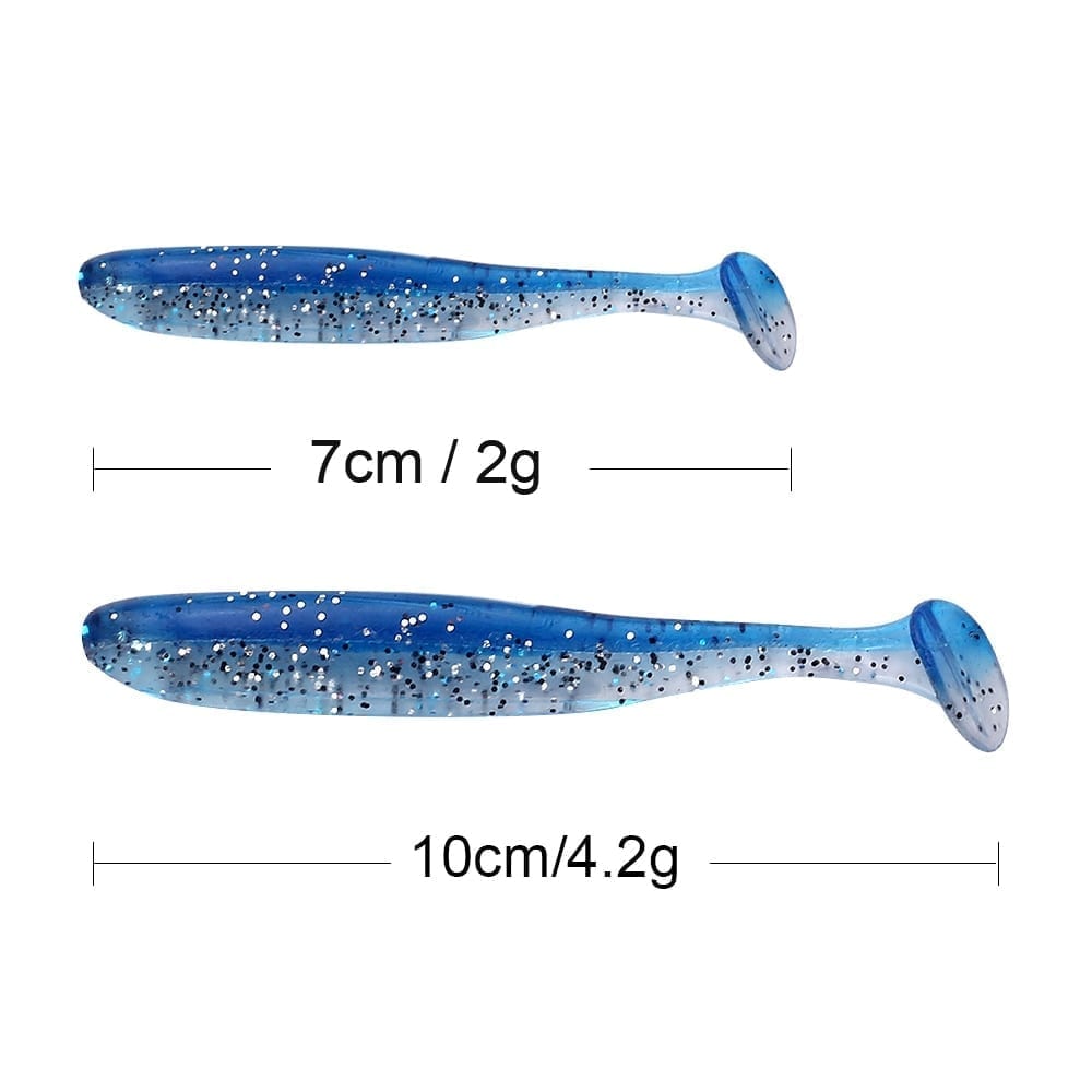 10pcs / lot 7cm 2g silicone soft lures suitable for saltwater or freshwater fishing