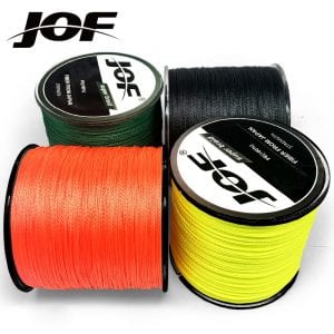 JOF High quality Japanese fabric thread for fishing in a variety of colors and sizes, 8 or 4 strands