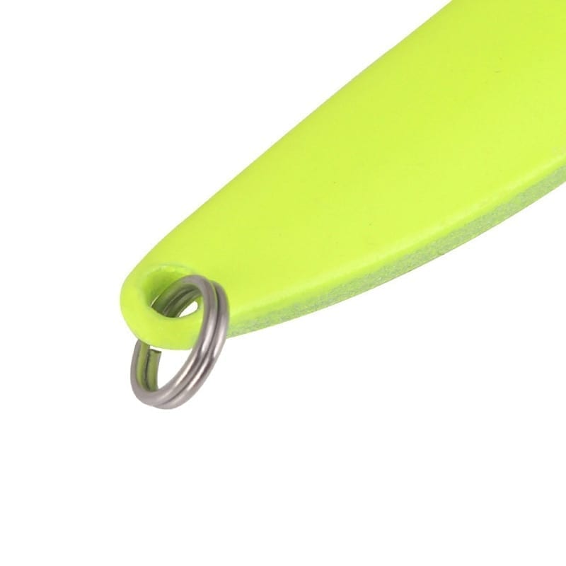 1pcs metal lure spoon glow spinner 5g 7g 10g 13g back feather