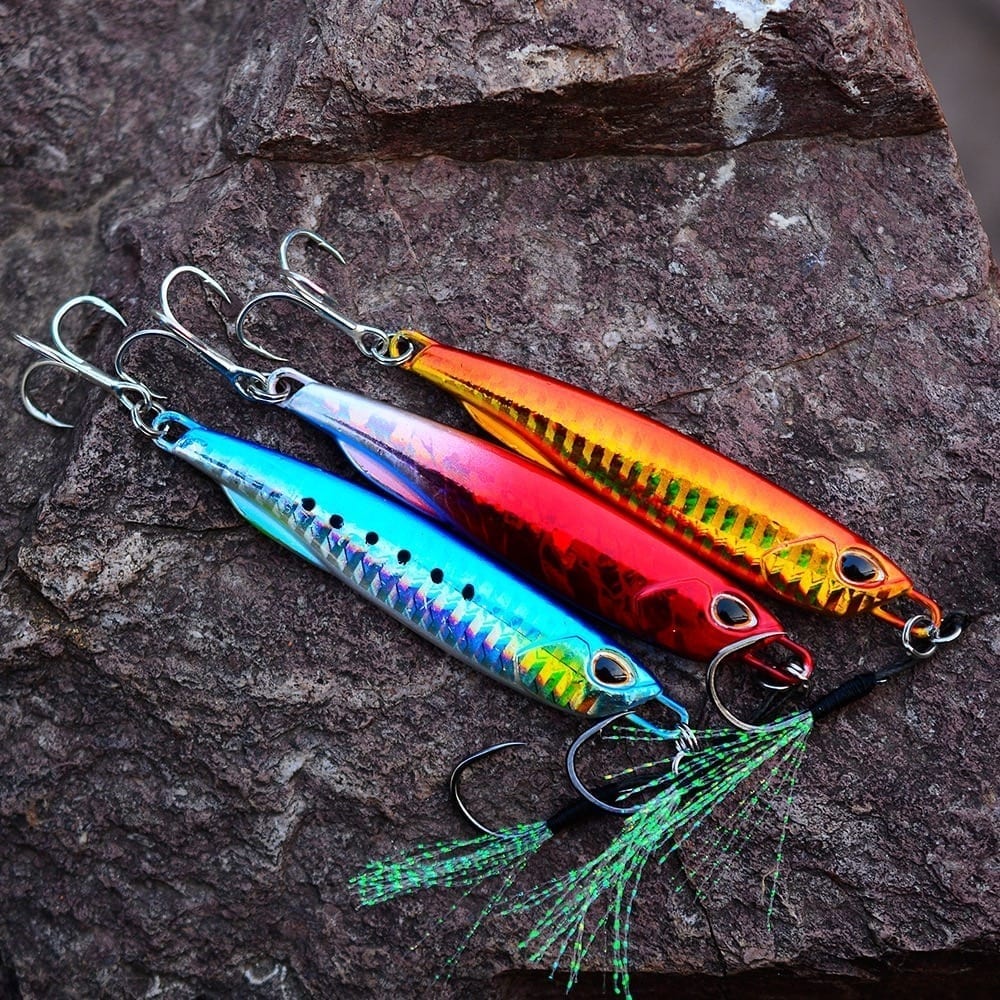 Metal jig fishing lure weights 10g-60g jigging lure saltwater