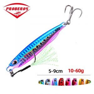 Metal Jig Fishing Lure Weights 10g-60g Jigging Lure Saltwater