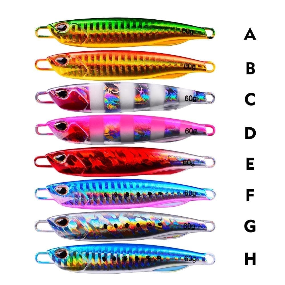 Metal jig fishing lure weights 10g-60g jigging lure saltwater