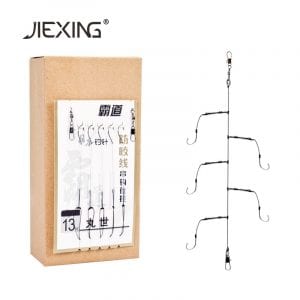 3 sets of fishing hooks japan with snap rolling swivel Anti-bite fishing saltwater hooks