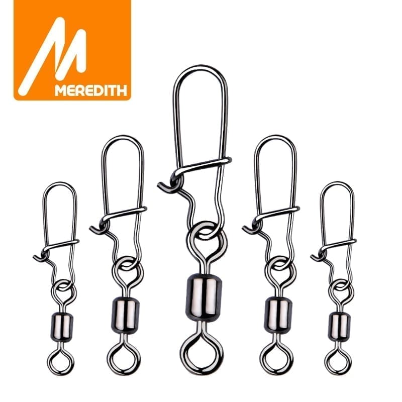 Meredith 50pcs connector pin bearing rolling swivel stainless steel