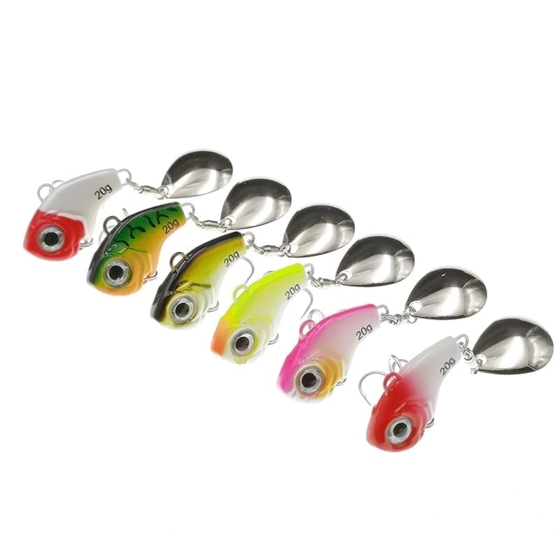 Rotating metal vibration bait spinner fishing lures 5/10/15/20g