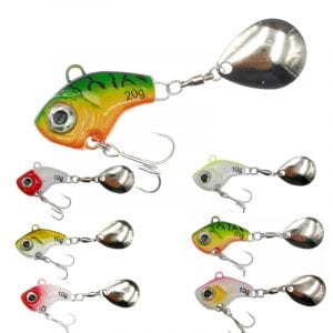 Rotating Metal vibration Bait Spinner Fishing Lures 5/10/15/20g