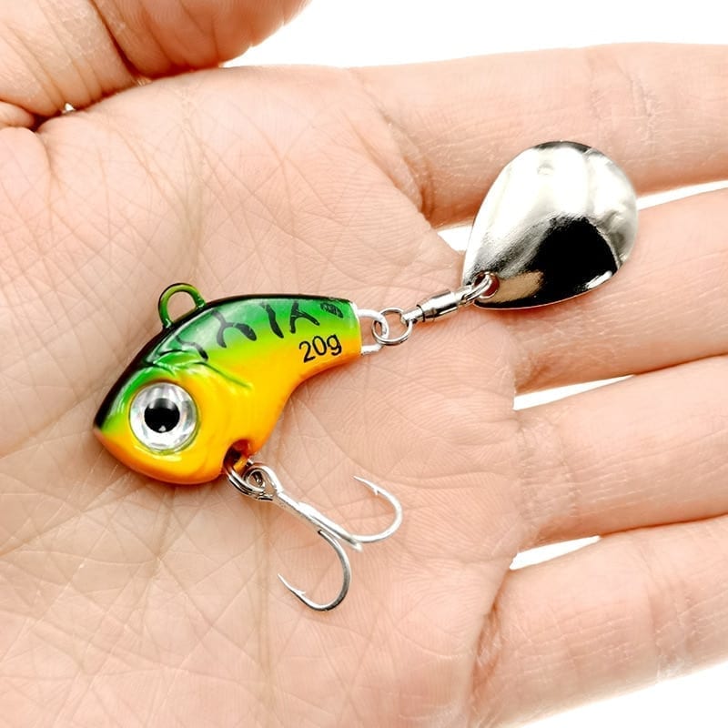 Rotating metal vibration bait spinner fishing lures 5/10/15/20g