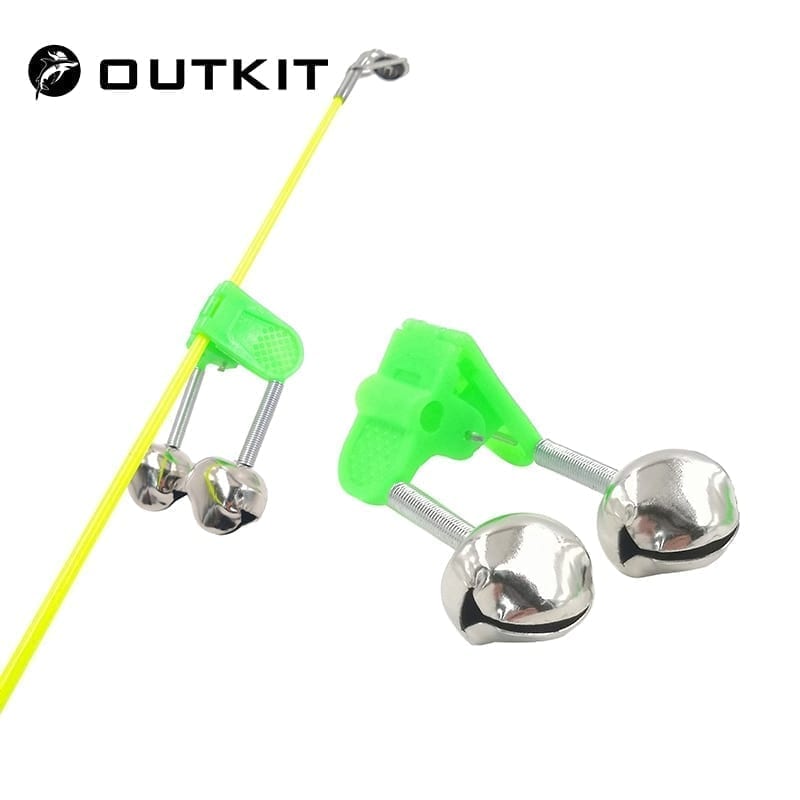 Outkit 5pcs/lot fishing bite alarms, rod bell , clamp tip clip