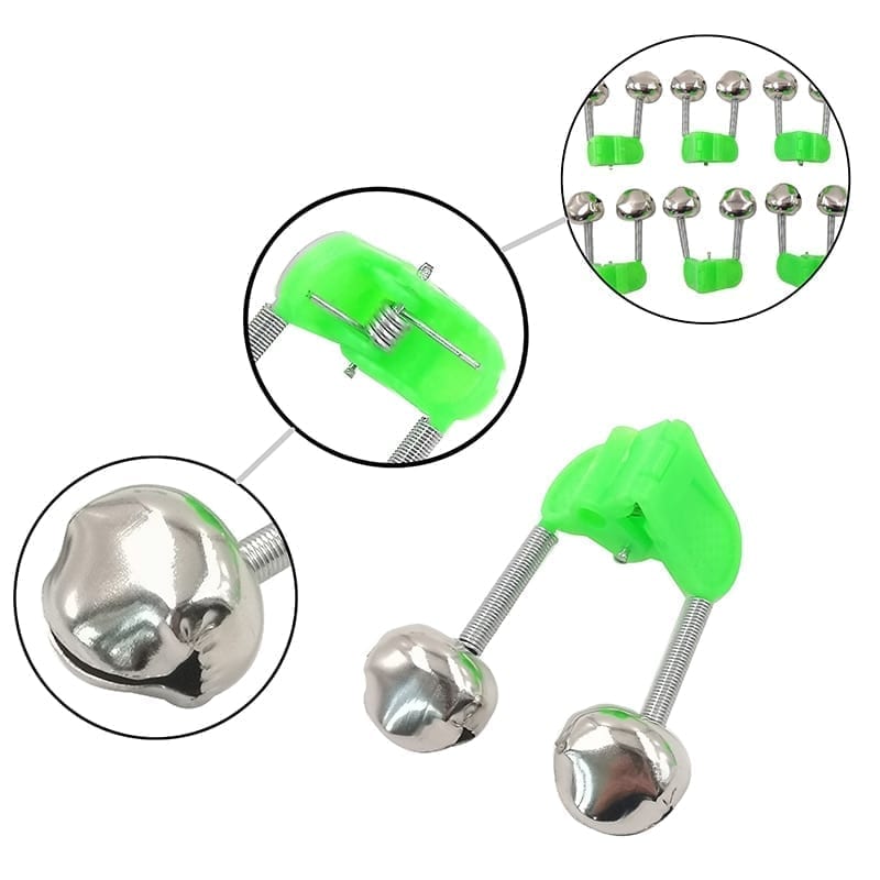 Outkit 5pcs/lot fishing bite alarms, rod bell , clamp tip clip
