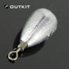 Outkit 10pcs/lot sinkers swivels fishing lead weight weight for 3g 5g 7g