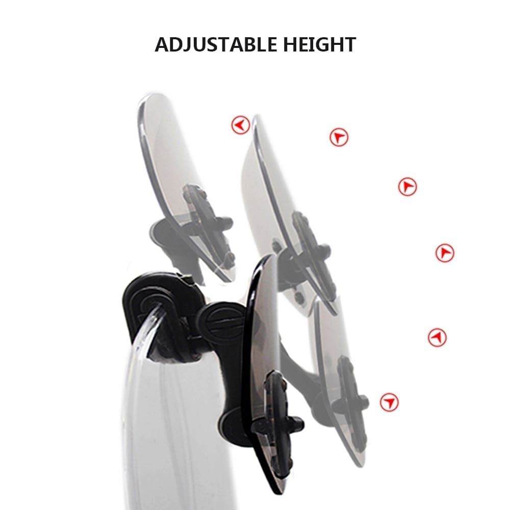 Universal motorcycle windshield extension, adjustable spoiler