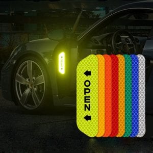 Fluorescent car reflective strips warning stickers