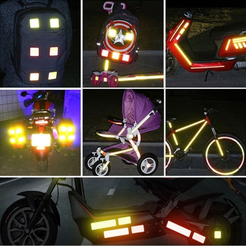 Fluorescent car reflective strips warning stickers