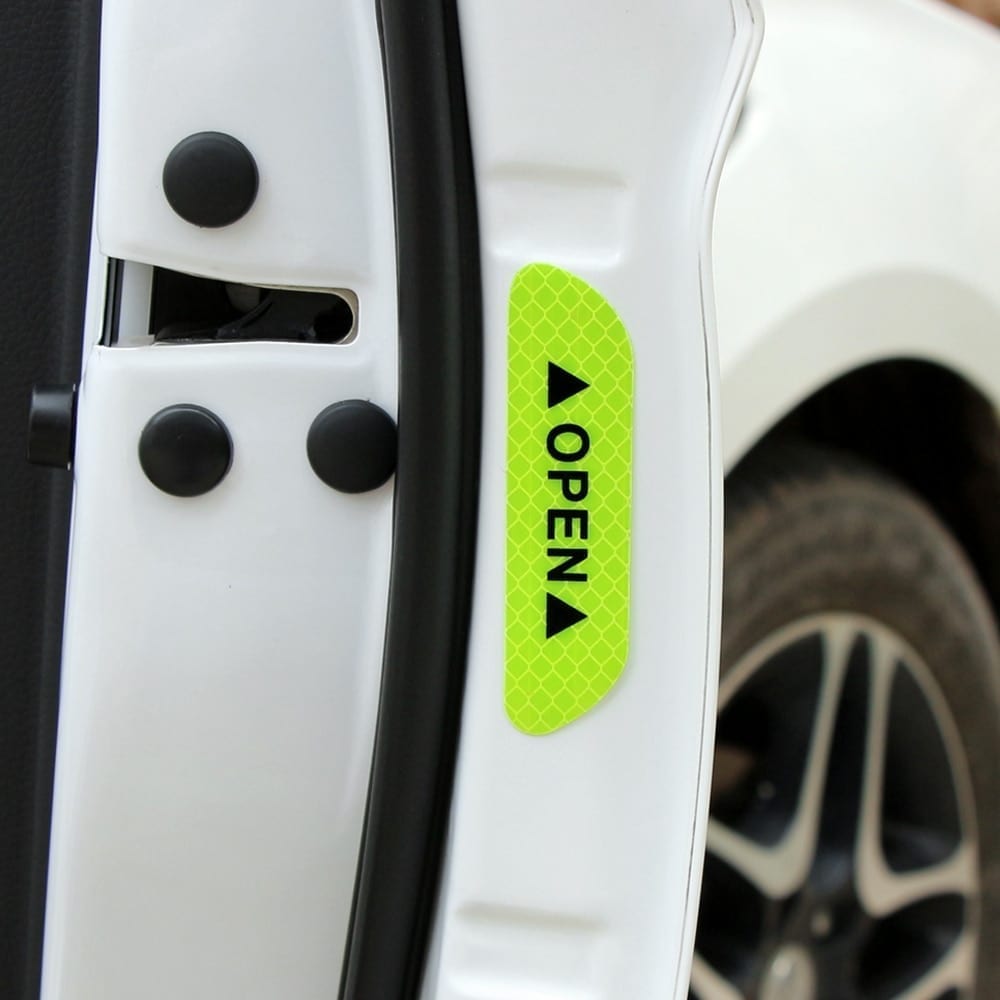 Fluorescent car reflective strips warning stickers