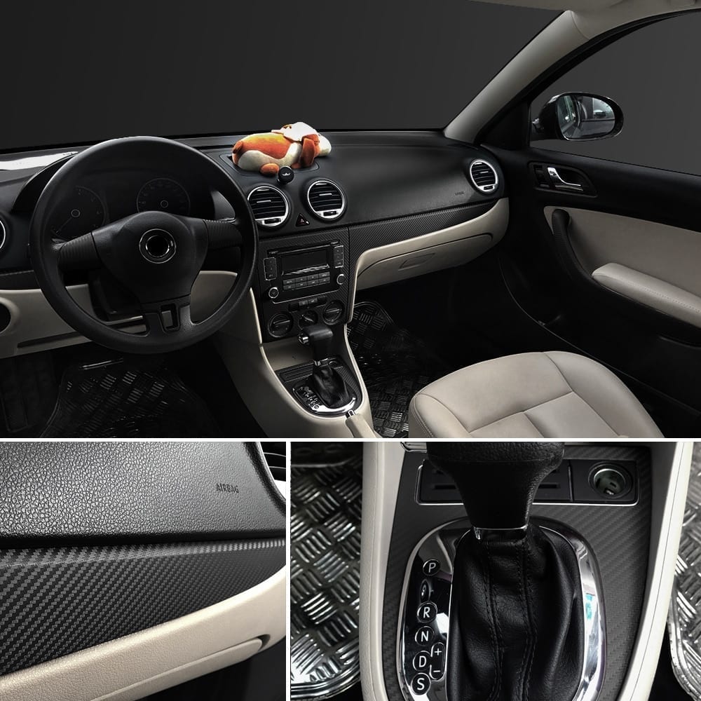 30cmx127cm 3d carbon fiber vinyl car and motorcycle stickers