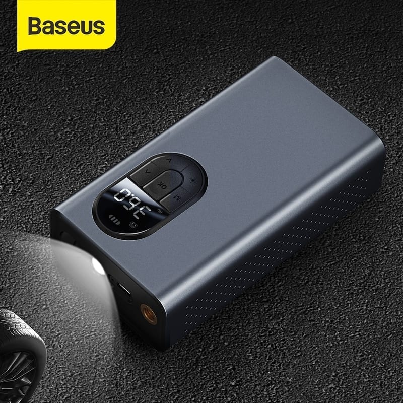 Air compressor pump with led lamp for car motorcycle and bicycle tire