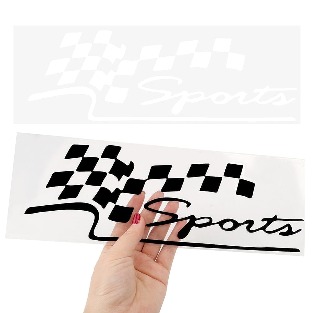Car stickers racing sports flag