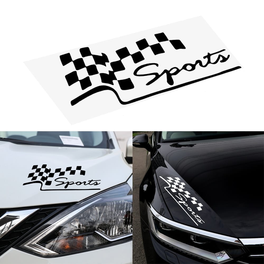 Car stickers racing sports flag
