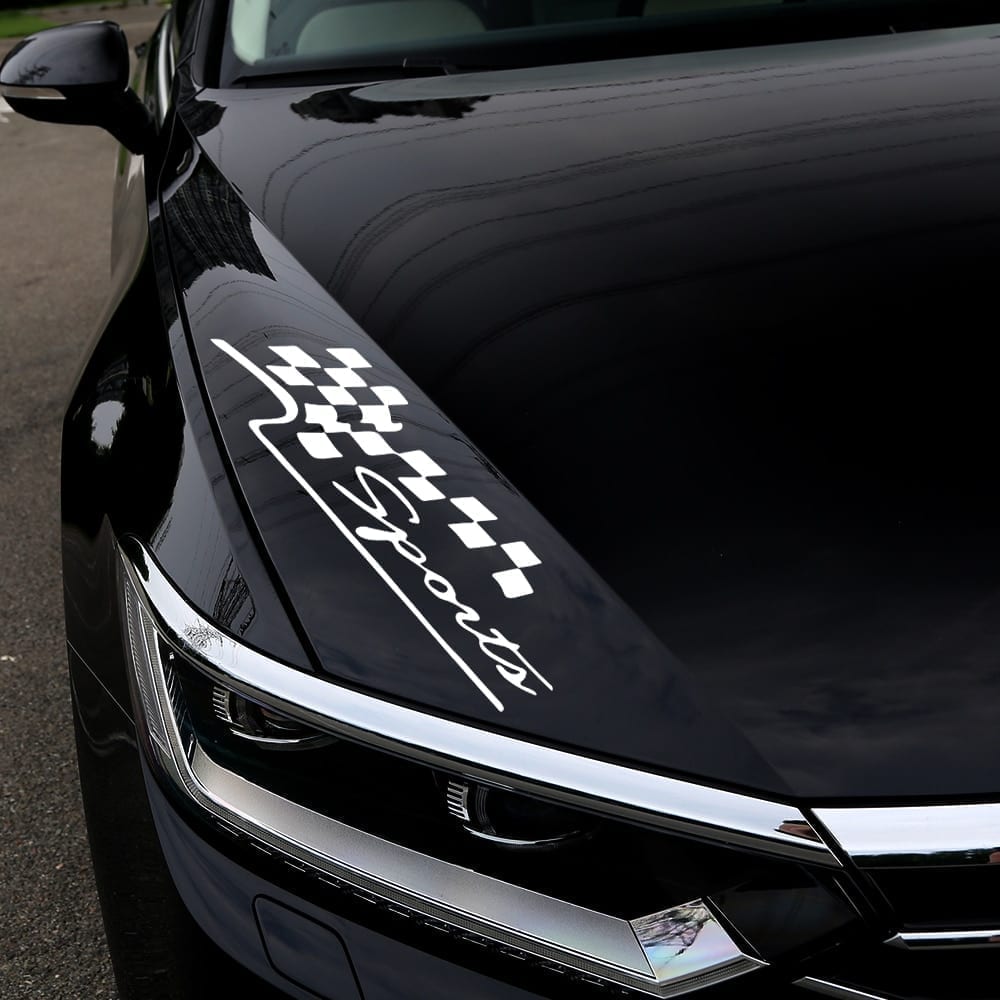 Car stickers racing sports flag