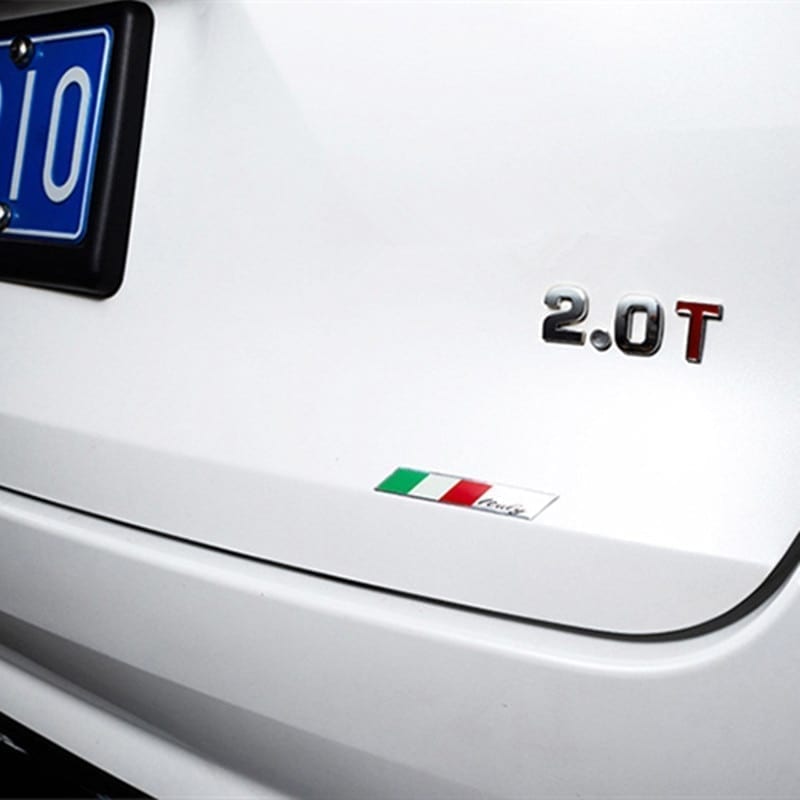 Italy flag 3d metal emblem badge styling. motorcycle and car decal