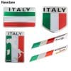 Italy flag 3d metal emblem badge styling. motorcycle and car decal