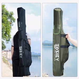 Fishing Rod Storage Bag Oxford Cloth Multifunctional 1/2/3 Layer Large Capacity
