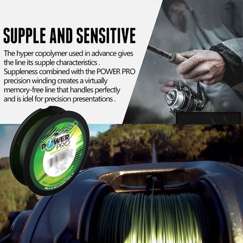 Power pro braided fishing line,diameter:0.23mm-0.43mm,size:20-80lb