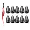 10pcs fishing weight sinkers, 3.5g 5g 7g 10g 14g, bullet lead weight sinkers.
