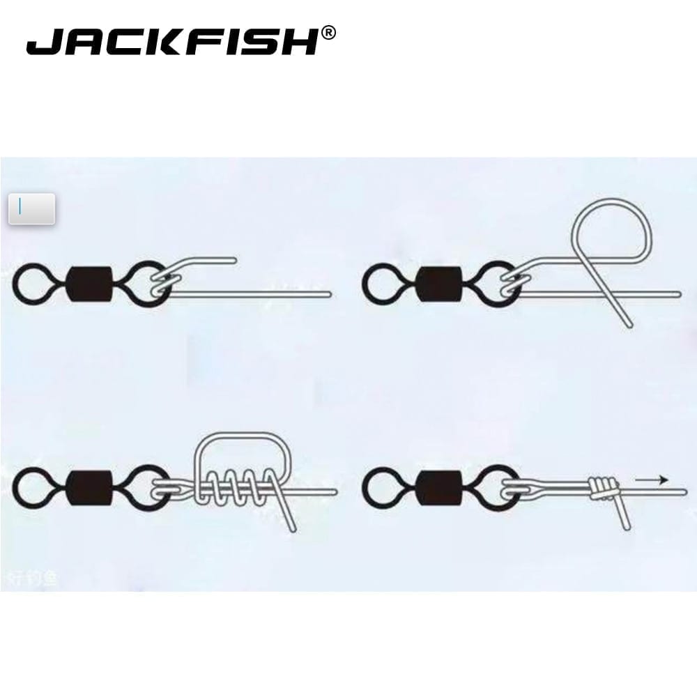 Jackfish stainless steel fishing connector, 8-word ring connector, rolling swivel, 50pcs/lot fishing